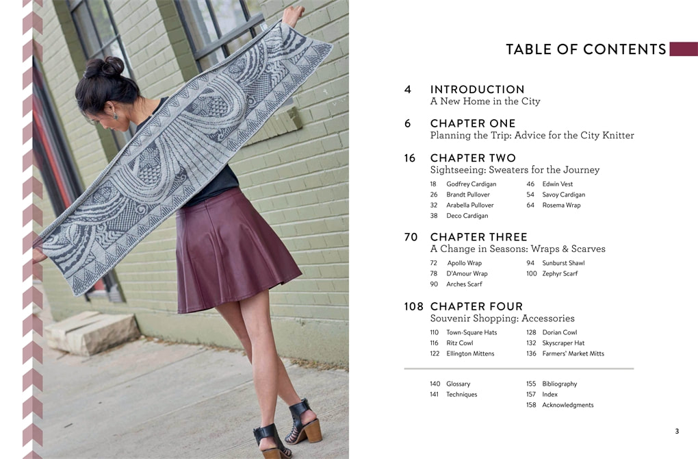 Interior spread from Urban Knit Collection