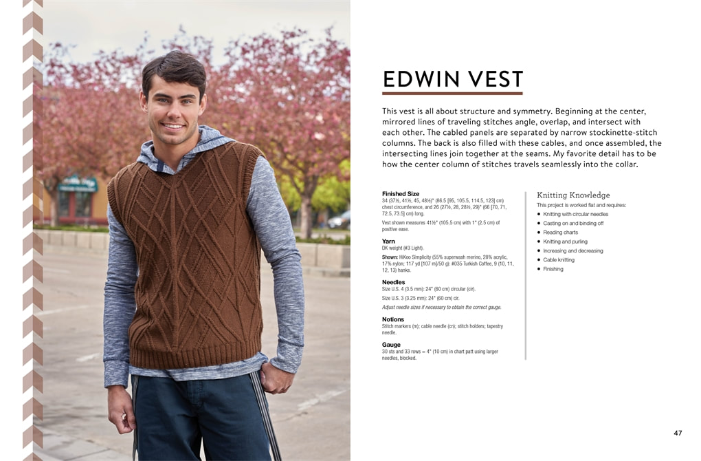 Interior spread from Urban Knit Collection